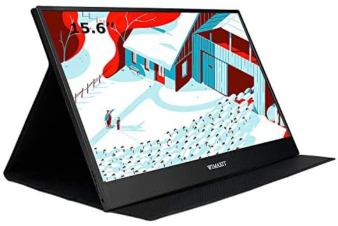 WIMAXIT Monitor portatile da 15,6 pollici, USB-C Gaming Monitor Typ-C con Mini HDMI e altoparlante, Full HD 1920 x 1080, 16: 9 HDR, Laptop-PC, Mac-Telefon, Xbox PS4, inclusa Smart Cover