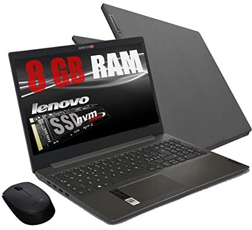 Notebook Lenovo Grey Ram 8 Gb DDR4 SSD M.2 PCi da 256Gb cpu Amd A4 3020 New Gen./ Display Hd da 15,6 pollici /Open Office 2019 / web cam, 3usb hdmi bt Windows 10 Pro /Pronto All’uso+ Mouse Wifi