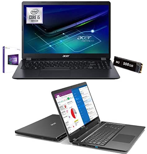 Notebook Pc Acer portatile Intel Core i5-1035G1 3.6 Ghz 10Gen. Display 15,6″ Full Hd 1920×1080,Ram 12Gb Ddr4,Ssd Nvme 500Gb M2,Hdmi, USB 3.0,Wifi,Lan,Bluetooth,Webcam,Windows 10 Pro,Antivirus