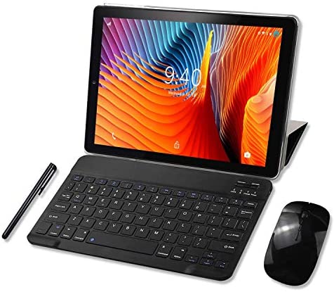 Tablet 10 Pollici YOTOPT, 64 GB Espandibili, 4 GB RAM Tablet PC 4G LTE Android 9.0 Certificato da Google GMS Tablet Pc con 3 Slot (Dual SIM + SD), GPS WIFI (Nero)