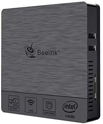 Beelink BT3 Pro II Mini PC Support Windows 10, Intel Atom x5-Z8350 Processor 4GB Ram 64GB Rom Graphics HD 400, 1000Mbps LAN MINI Computer con 5.8G+2.4G WiFi HDMI+VGA Outputs/Bluetooth 4.0/USB 3.0