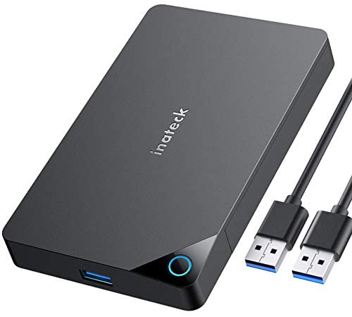 Inateck – Alloggiamento per hard disk esterno, USB 3.0 da 2,5 pollici, per HDD SATA da 7 mm/9,5 mm, 2,5″ e SSD, supporta UASP (FE2013)