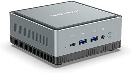 Mini PC, Intel Core i5-8259U, processore quad-core aggiornabile da 16 GB DDR4/256 GB SSD Mini Desktop Computer con Windows 10 pro, HDMI, DP e USB C, Dual Band WiFi, BT 5.1, USB 3.0 * 4