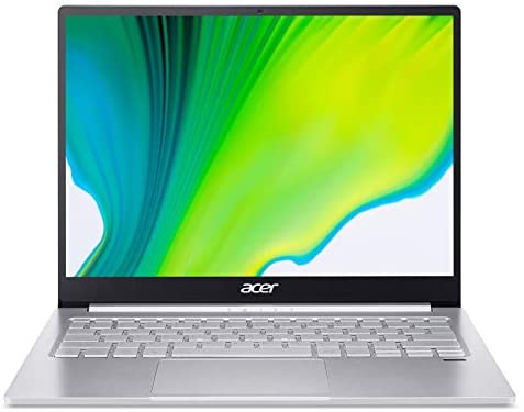 Acer Swift 3 (SF313-52-58DH) 33,8 cm (13,5 Zoll QHD IPS) Ultrathin Laptop (Intel Core i5-1035G4, 8 GB RAM, 512 GB PCIe SSD, Intel Iris Plus Graphics, Win 10 Home) silber