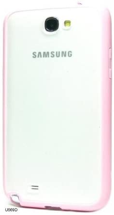 NOV@GO – Cover bumper in TPU e policarbonato, effetto opaco, anti impronte, per Samsung Galaxy Note 4 Rosa chiaro Galaxy Note 2