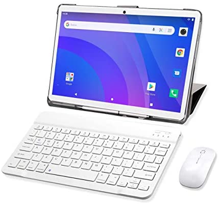 4G LTE Tablet 10 Pollici,SUMTAB Android 10.0 Tablet PC con Tastiera,8-Core,4GB RAM+64GB ROM,Schermata G+G,GPS,Bluetooth,Supporta Netflix, Sky Go, DAD, ecc.