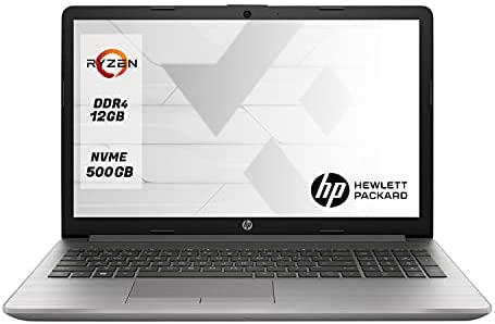 Notebook Pc portatile HP 255 G8 preconfigurato con Cpu Amd Ryzen 3 3250U, Ram 12Gb Ddr4,Ssd M.2 NVMe 500 Gb ,Display 15.6″Hd antiriflesso,Windows 10 Professional