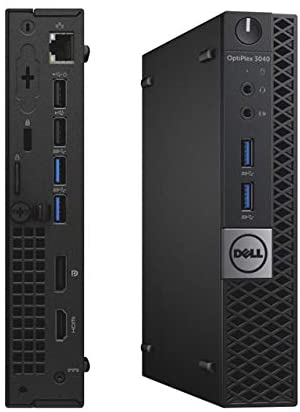 DELL Optiplex 3050 Micro, Intel Core i5-6500T, 8 GB DDR4 Ram, Solid State Drive SSD da 256 GB, tastiera e mouse, Windows 10 Pro (ricondizionato)