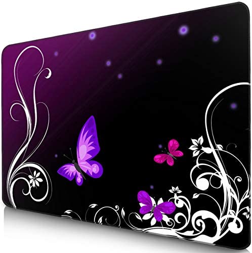 SIDORENKO Tappetino Mouse – 280 x 200 x 2mm – Mouse Pad Gaming – Bordi cuciti I Base in Gomma Antiscivolo I Viola