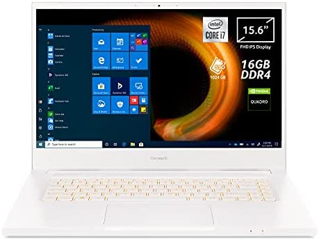 ConceptD 3 Pro CN315-72P-75KS, Notebook con Processore Intel Core i7-10750H, Ram 16 GB, 1024 GB PCIe NVMe SSD, Display 15,6″ FHD IPS, NVIDIA Quadro T1000 4 GB GDDR6, Windows 10 Professional, Adobe