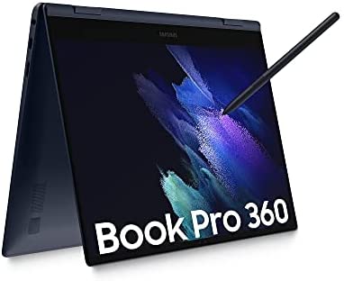 Samsung Galaxy Book Pro 360 Laptop, Intel Core i7 di undicesima generazione, Piattaforma Intel Evo, Display Touchscreen 13,3 Pollici, Windows 10 Home, 16GB RAM, SSD 512GB, Colore Mystic Navy