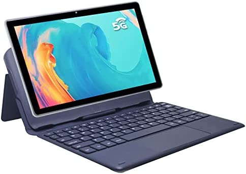 Tablet da 10 pollici con tastiera,tablet telefono 4G LTE,Tablet Wifi 5G,Display Incell Full HD 1920 * 1200,Tablet Android, Octa-Core,4 GB di RAM,64 GB di spazio di archiviazione,Tablet con custodia