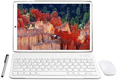 Tablet 10 Pollici – YOTOPT Android 10, 4GB RAM, 64GB ROM, con SIM 4G LTE, 128 GB espandibile, Octa-core, con WiFi, GPS, Bluetooth 4.2, Tipo-C, Oro