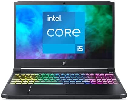Acer Predator Helios 300 PH315-54-52N8 Intel Core i5 – PC portatile Gaming 15,6” FHD IPS 144 Hz, PC portatile Gamer (NVIDIA GeForce RTX 3050Ti, RAM 8 GB, 512 GB SSD, Windows 10), nero