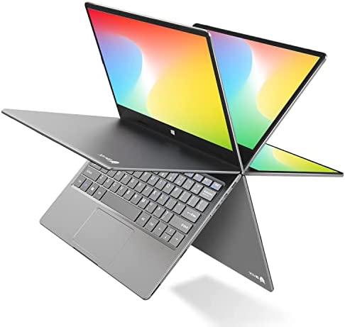 BMAX Y11 Plus Computer Portatile PC,11.6 pollici convertibile touchscreen magro notebook, Intel Jasper Lake N5100(up to 2.8GHz), 8GB RAM, 256GB SSD, Windows 10, USB-C,1920×1080 FHD