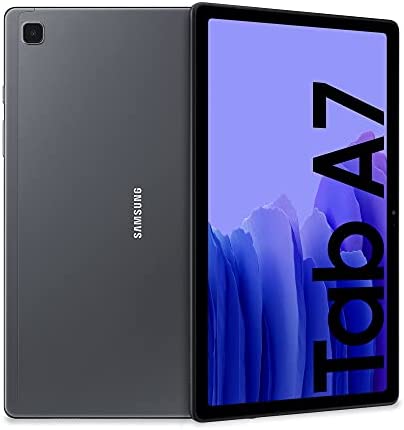 Samsung Galaxy Tab A7 Tablet, Display 10.4″ TFT, 32GB Espandibili fino a 1TB, RAM 3GB, Batteria 7.040 mAh, LTE, Android 10, Fotocamera posteriore 8 MP, Dark Gray [Versione Italiana]