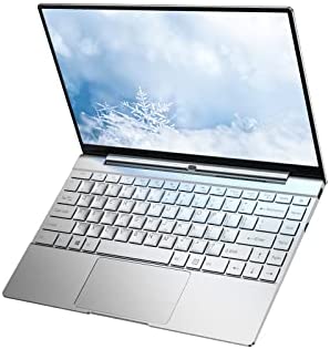 Daysky PC Portatile, V14S 14.1” FHD Computer Portatile, Celeron N5095, 12GB RAM, 512GB SSD, Windows 10, USB 3.0, Type C, Tastiera Retroilluminata, Corpo Interamente in Metallo(Argento)