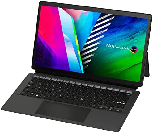 ASUS VivoBook Slate T3300KA#B09FPR2KY6, Notebook 2 in 1 in Alluminio, 0.8 kg, Touch-Screen 13,3″ OLED FHD Glossy 100% DCI-P3, Intel Pentium Silver N6000, RAM 4GB, 128GB eMMC, Windows 11 Home, Nero