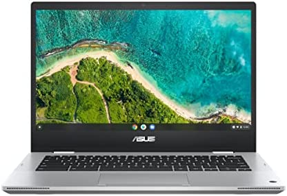 ASUS Chromebook Flip CM1400FXA#B098XTVG9W, Notebook con Monitor Touchscreen 14″ FHD Glossy, AMD 3015Ce, RAM 4GB, 64GB eMMC, Sistema operativo Chrome OS, Argento