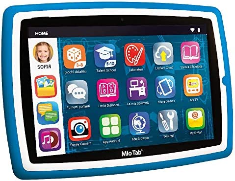 Liscianigiochi-Mio Tab 10″ Evolution STEM Coding 2020 Tablet per Bambini, Colore Blu, 83961