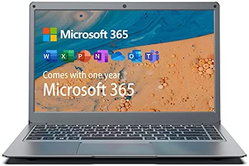 ANSTA Notebook Portatile Microsoft 365, Portatili FHD da 13,3 pollice Windows 10 (4GB, 64GB, Memoria Espandibile SSD da 1 TB e TF da 256 GB, Intel Celeron CPU, USB