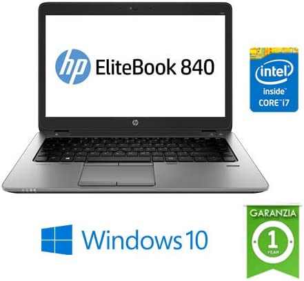 Notebook HP EliteBook 840 G4 Core i7-7600U 16Gb 500Gb + 512Gb SSD 14in FHD AG LED Windows 10 3 ANNI GARANZIA (Ricondizionato) )