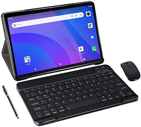 Tablet 10 Pollici,SUMTAB Android 10.0 Tablet PC con Tastiera,8-Core,4GB RAM+64GB ROM,Schermata G+G,WIFI Tablet,Supporta Netflix, Sky Go, DAD, ecc.