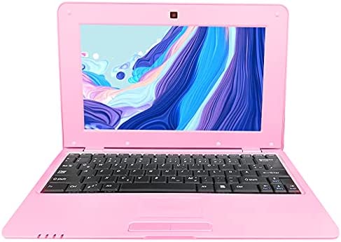 BlueBose Mini Laptop Notebook Netbook Tablet PC 10 pollici Android Portatile Ultrabook 1G DDR3 8GB Dual Core Wifi Camera USB HDMI (IT tastiera(QWERTY), Rosa)