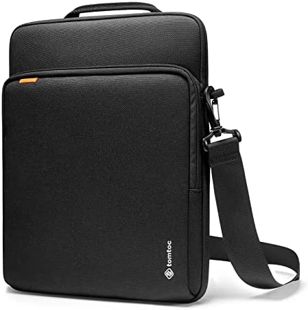 tomtoc Custodia per MacBook Pro M1 Pro/Max A2442 da 14 pollici 2022/2021, Microsoft Surface Laptop 4/3 da 13,5 pollici, robusta borsa a tracolla in Cordura con tracolla staccabile
