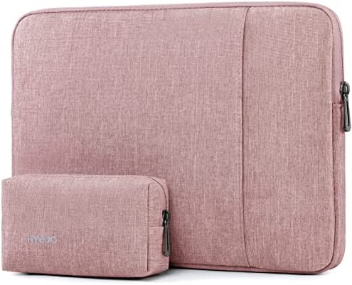 HYZUO 13,3-14 Pollici Laptop Custodia Borsa Protettiva Sleeve PC Portatile Compatibile con 2021 MacBook Pro 14 M1 Pro Max A2442/13,5 Surface Laptop/HP Spectre x360 13/MacBook Air 13 2010-2017, Rosa