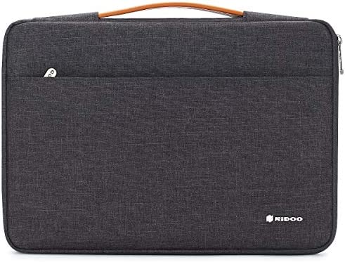 NIDOO 15,6 Pollici Custodia Protettiva Computer Portatile Borsa Laptop Sleeve per 15.6″ Lenovo Yoga Chromebook Ideapad 330S ThinkPad T580 X1 Extreme/HP EliteBook 755/Dell Latitude 5590, Grigio Scuro
