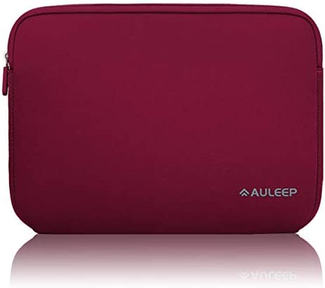 AULEEP 13-14 Pollici Sleeve per Laptop,Laptop Caso Protettiva/Neoprene Custodia Sleeve/Impermeabile Custodia Sleeve per PC/Tablet, MacBook/Acer/ASUS/dell/Lenovo/HP, Filo Rosso
