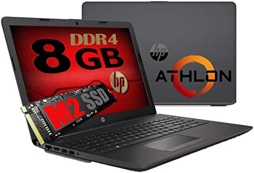 Notebook Pc Portatile HP 255 G7 Display 15.6″ /New Cpu Amd Athlon 3020 2,6ghz /Ram 8Gb ddr4 /SSD M2 256GB /Vga Radeon R3 / Hdmi / Masterizzatore Wifi Bluetooth /Licenza Windows 11 pro Pronto all’uso