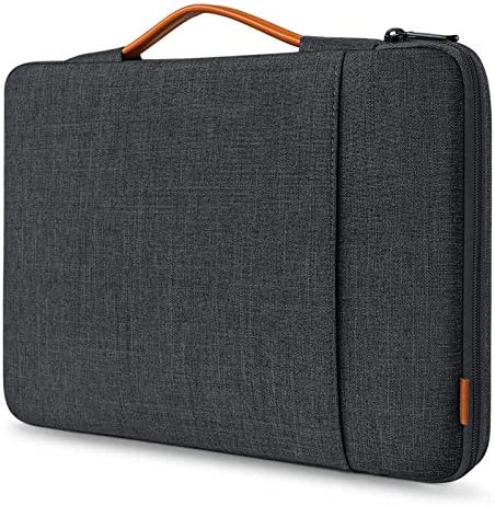 Inateck 15.6 Pollici Custodia Porta PC 15-15.6 Pollici Compatibile con 15.6 Pollici Chromebook Notebook Ultrabook ECC, Custodia Protettiva Antiurto – Nero Grigio