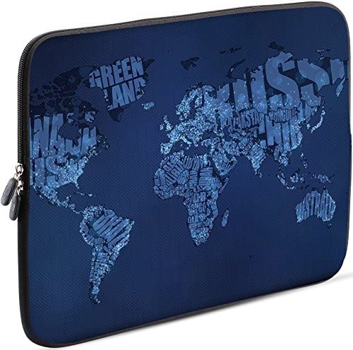 SIDORENKO 14-14.2 Pollici Custodia Notebook – Borsa per Laptop in Neoprene -Borsa per Laptop in Neoprene, Custodia per Computer PC Sleeve Cover – 42 Disegni da Scegliere, Blu