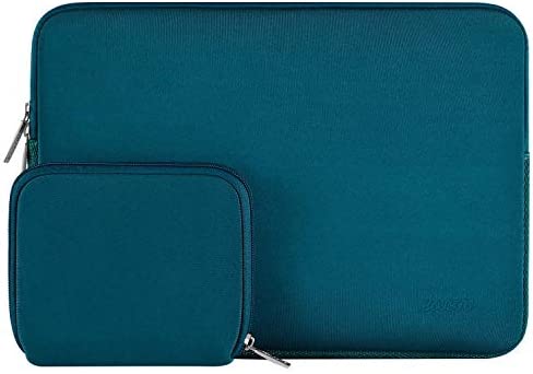 MOSISO Laptop Sleeve Compatibile con MacBook PRO 15 Touch Bar A1990 A1707, 15 Surface Laptop 4/3,dell XPS 15 2020, HP Stream 14,Acer Swift 3 14,Neoprene Borsa Custodia con Piccolo Case, Deep Teal