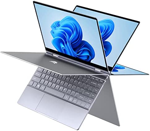 BMAX Y13 Notebook 2 in 1 Touchscreen Convertible Portatile PC 13.3 pollici 1920×1080 FHD Blacklit Keyboard (Celeron Quad Core N4120, 8GB RAM + 256GB SSD, Windows 10) Type C
