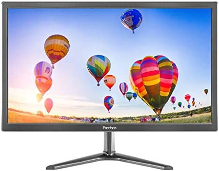Monitor PC, Prechen 19 Pollici Monitor 1440×900 con Interfaccia HDMI e VGA, 60 Hz, Luminosità 250 cd/m², 5ms, Gaming Monitor con Altoparlante Incorporato, per PS3 / PS4 / XBox/PC, Nero
