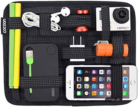 Cocoon GRID-IT – Custodia con Cinghie Elastiche I Sistema Multifunzionale per Tablet I Organizer Portatile – Nero