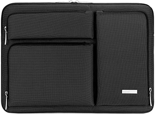 Lacdo 360° Protettiva Borsa Custodia per 15.6 Pollici HP Pavilion, 15.6 Pollici Lenovo IdeaPad 3 / Legion 5, Acer Aspire 3 5 7, Huawei MateBook D 15, ASUS VivoBook 15, dell Inspiron 15 Antiurto, Nero