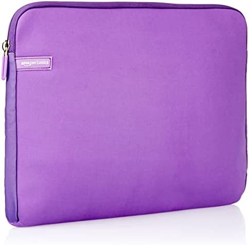 Amazon Basics, custodia per laptop, 15-15.6 pollici, viola