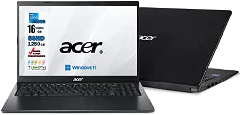 Acer Notebook pc portatile Display da 15.6” N4500 Fino A 2.80GHz,Ram 16Gb Ddr4 SSHD 1250 Gb,Pc portatile,Hdmi,Wifi,Bluetooth,Windows 11 professional