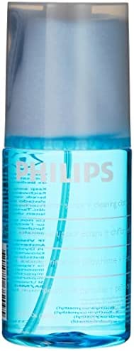Philips Screen Cleaner – 200 ml, Detergente per TV e PC, LCD, LED, Plasma, Panno in Microfibra, Pulizia Sicura, Senza Gocce, Lavabile e Riutilizzabile, Blu.
