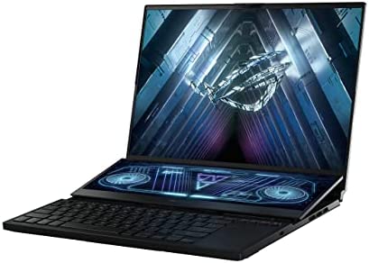 ROG Zephyrus Duo16 GX650RX#B09VBX2V89, Notebook Gaming 16″ WQUXGA Anti-Glare 120Hz, ScreenPad Plus 4K 14″, AMD Ryzen 9, RAM 32GB, 2TB SSD PCIE, NVIDIA GeForce RTX 3080 16GB GDDR6, Win 11, Nero