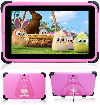 Tablet per bambini da 7 pollici, weelikeit Android 11.0 Tablet per bambini, 2GB RAM 32GB ROM Bambino Tablet con WiFi, IPS HD Display, controllo parentale, costruito in Kid-Proof Case, con stilo (rosa)