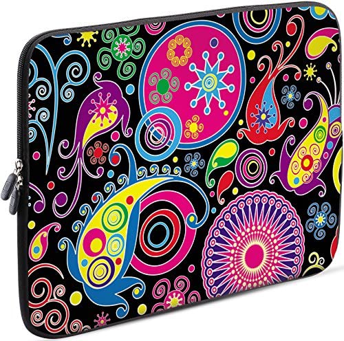 SIDORENKO 15-15.6 Pollici Custodia Notebook – Borsa per Laptop in Neoprene -Borsa per Laptop in Neoprene, Custodia per Computer PC Sleeve Cover – 42 Disegni da Scegliere, Multicolore