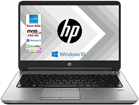 HP 640 G1 Probook, Notebook, Pc portatile Intel i5, fino a 3,20 GHz, Display 14″, Ram 8 GB , SSD 256Gb, Windows 10 Pro, Bluetooth, WiFi, Pronto All’uso (Ricondizionato)