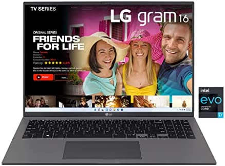 LG Gram 16Z90Q PC, Display Anti-Glare IPS 16″ QHD 16:10, 2560×1600, Intel EVO i7-1260P, RAM 16GB DDR5, SSD 1TB, Intel Iris Xe, Batteria 80Wh, Thunderbolt4, Win11 Home, Tastiera Italiana, 1199g, Grigio