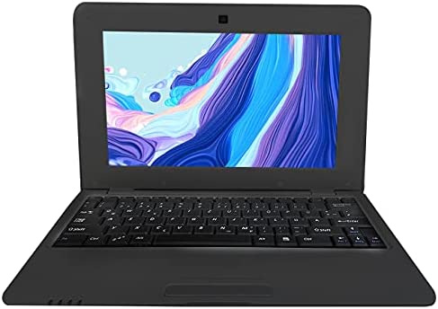 BlueBose Mini Laptop Notebook Netbook Tablet PC 10 pollici Android Portatile Ultrabook 1G DDR3 8GB Dual Core Wifi Camera USB HDMI (IT tastiera(QWERTY), Nero)