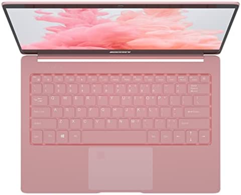 PC Portatile 12.5 Pollici Windows 11, Intel Celeron N4100 Quad Core 8GB RAM+256GB SSD, 2K 2560*1440 LCD Sharp, Impronta digitale, Tastiera retroilluminata, sottile e leggero Laptop Notebook, Oro rosa